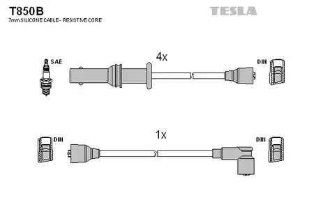 Провод высоковольтный TESLA T850B