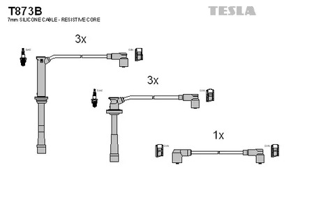 T873B TESLA Провод высоковольтный