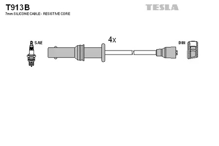 Провод высоковольтный TESLA T913B