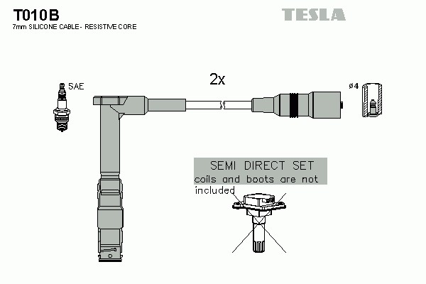 Провод высоковольтный TESLA T010B