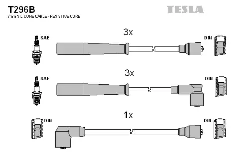 Провода зажигания TESLA T296B
