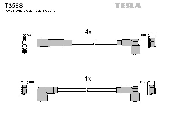 T356S TESLA Провод высоковольтный