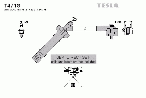 Провод высоковольтный TESLA T471G