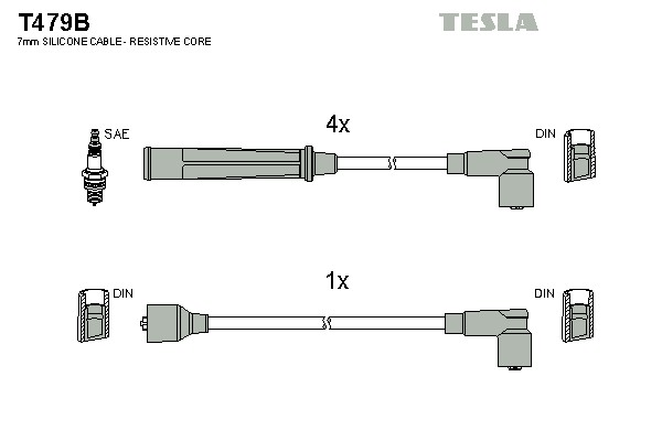 T479B TESLA Провод высоковольтный