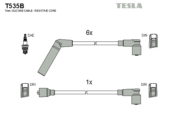 Провод высоковольтный TESLA T535B