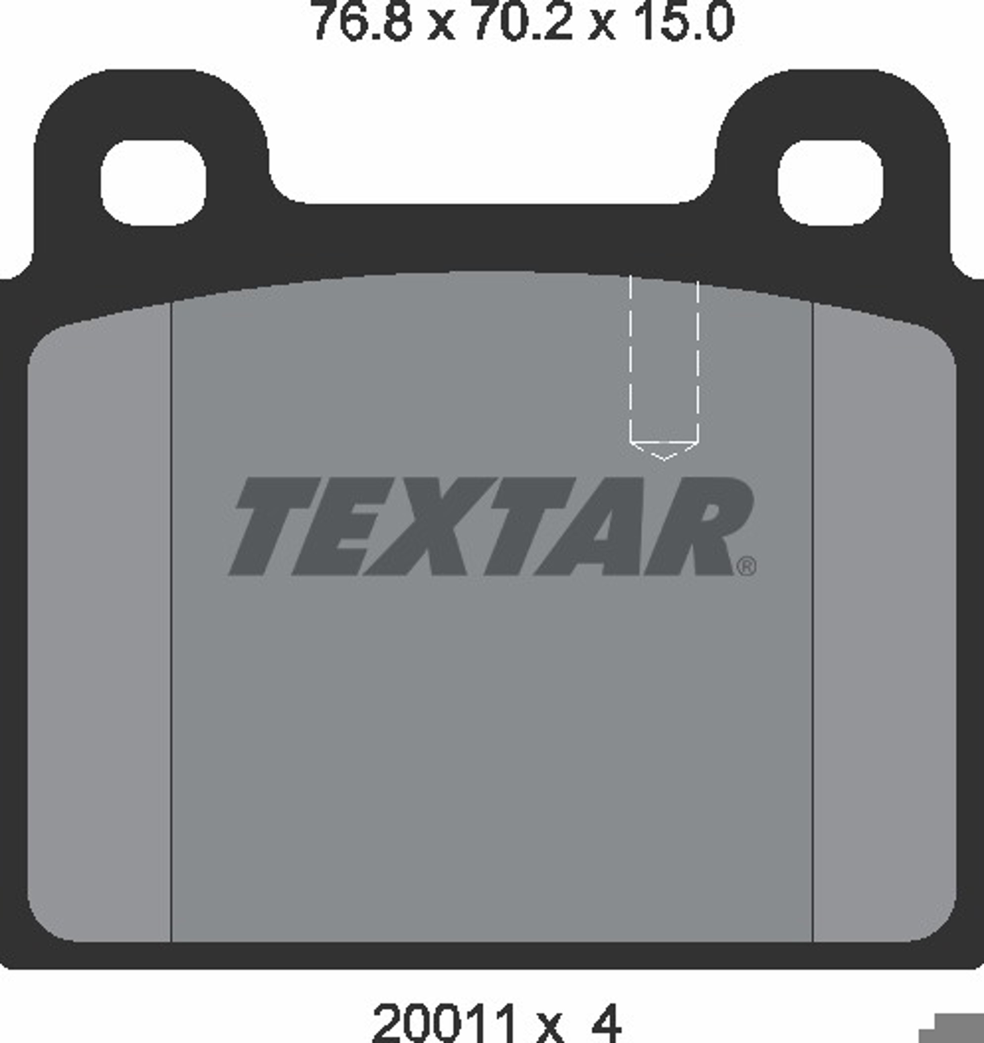 Колодки тормозные дисковые TEXTAR 2001102