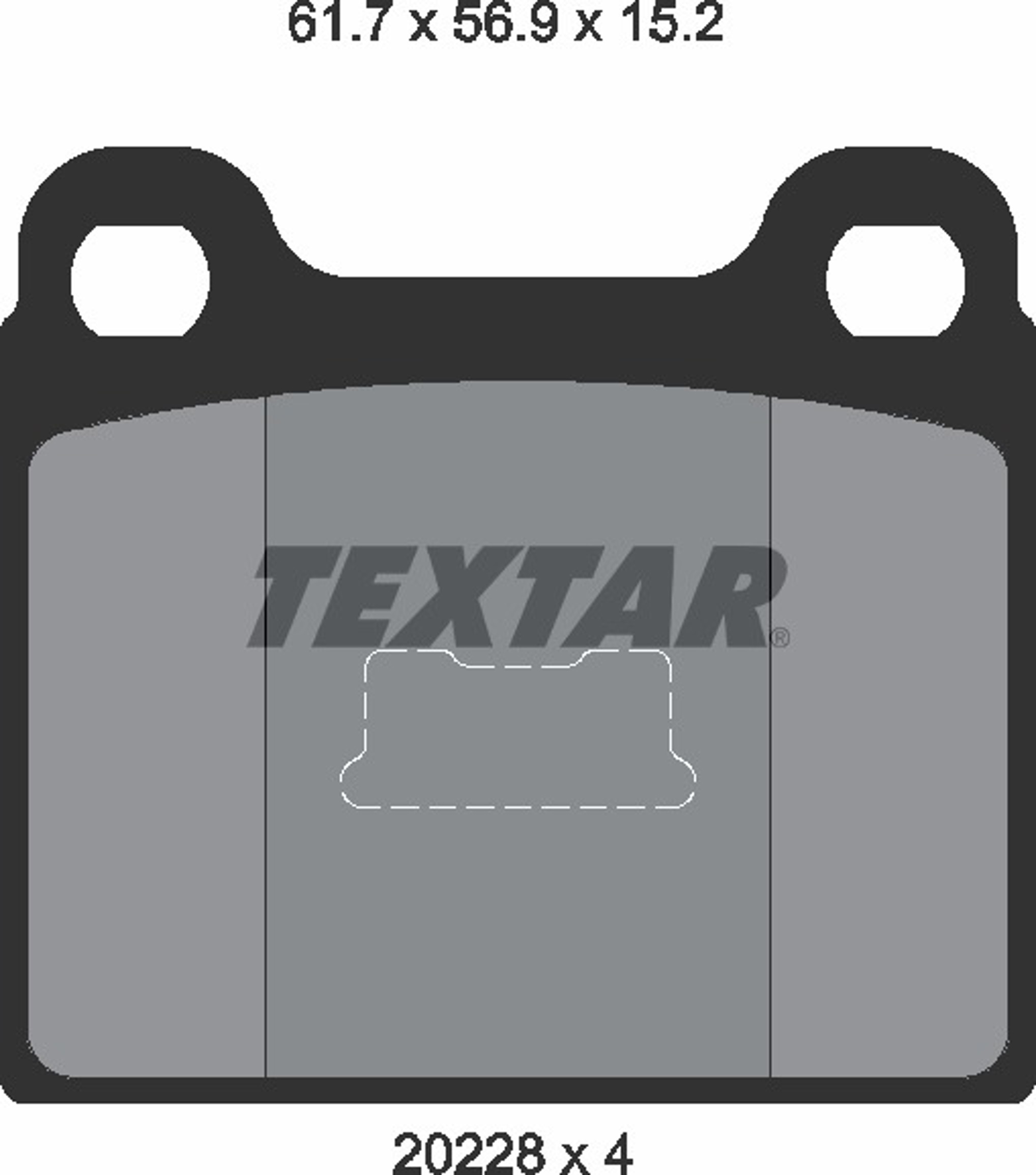Колодки тормозные дисковые TEXTAR 2022803