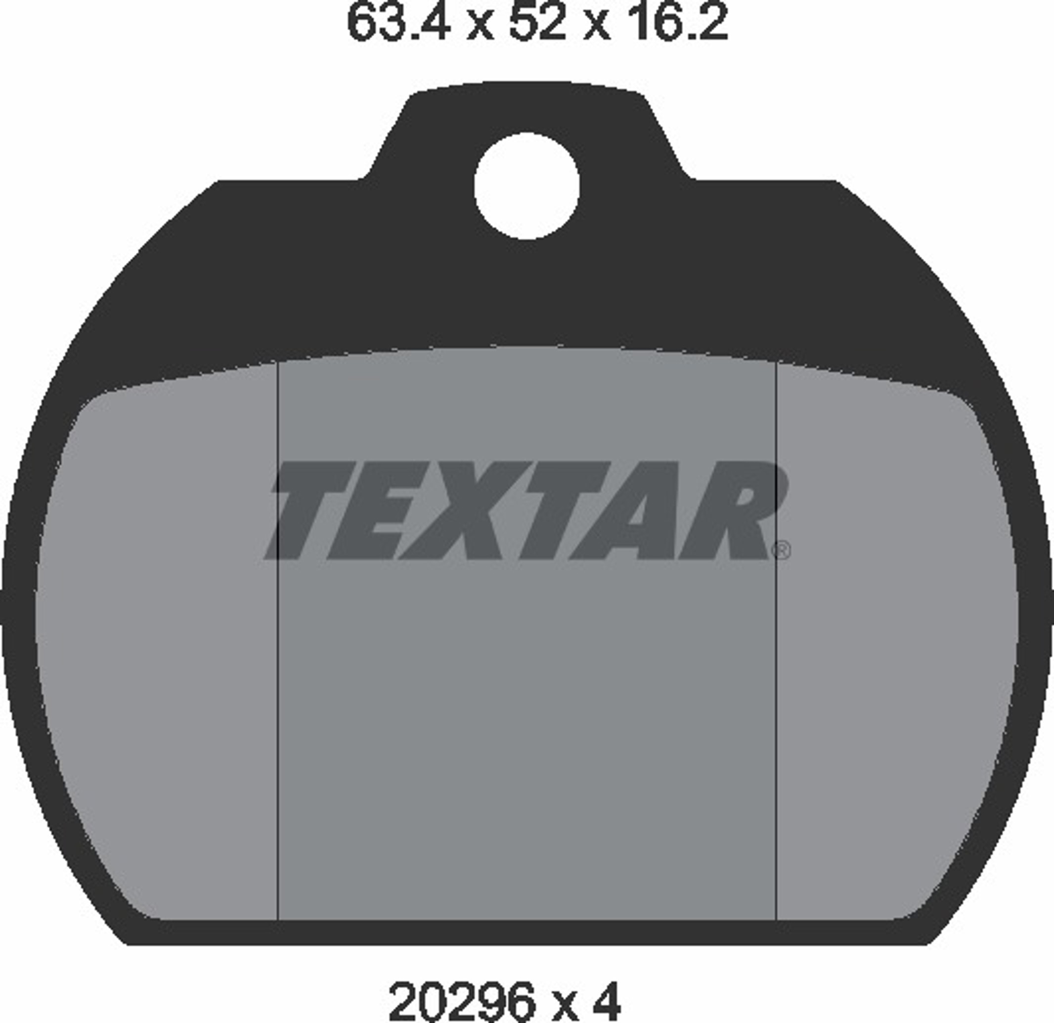 Колодки тормозные дисковые TEXTAR 2029602