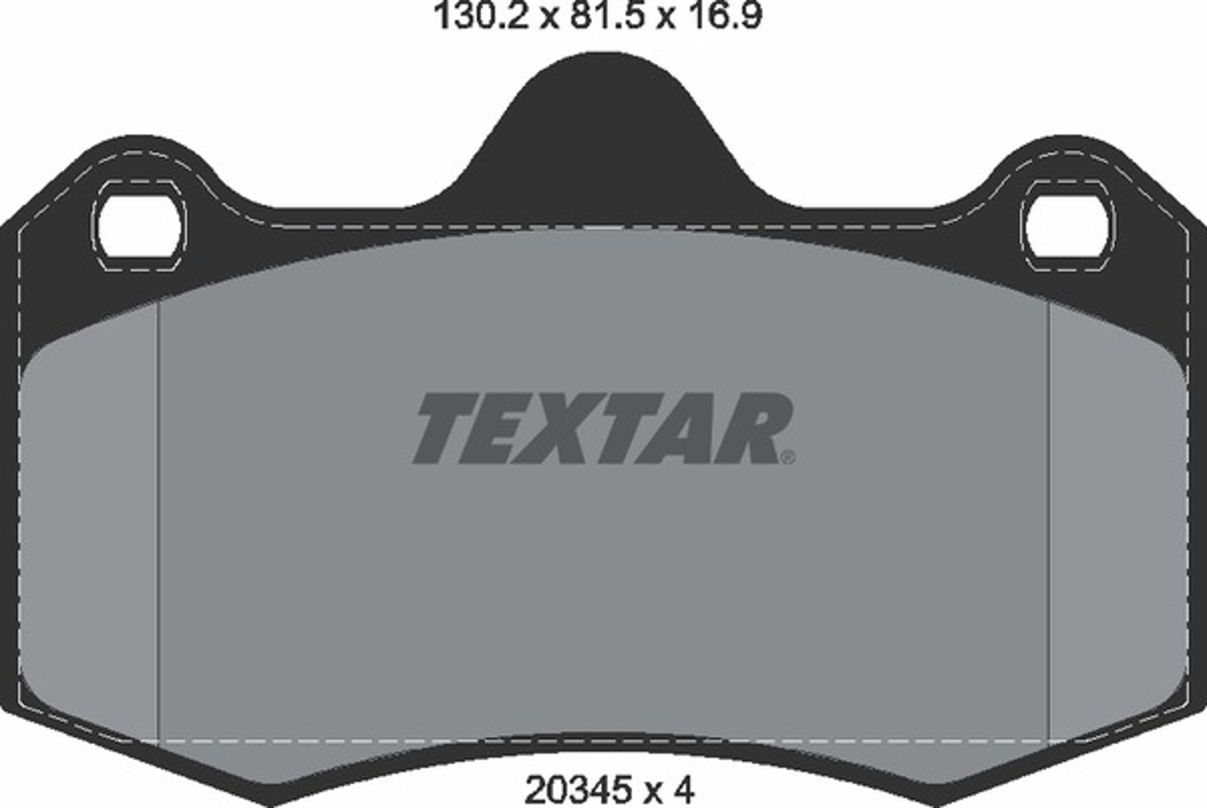 Колодки тормозные дисковые TEXTAR 2034501
