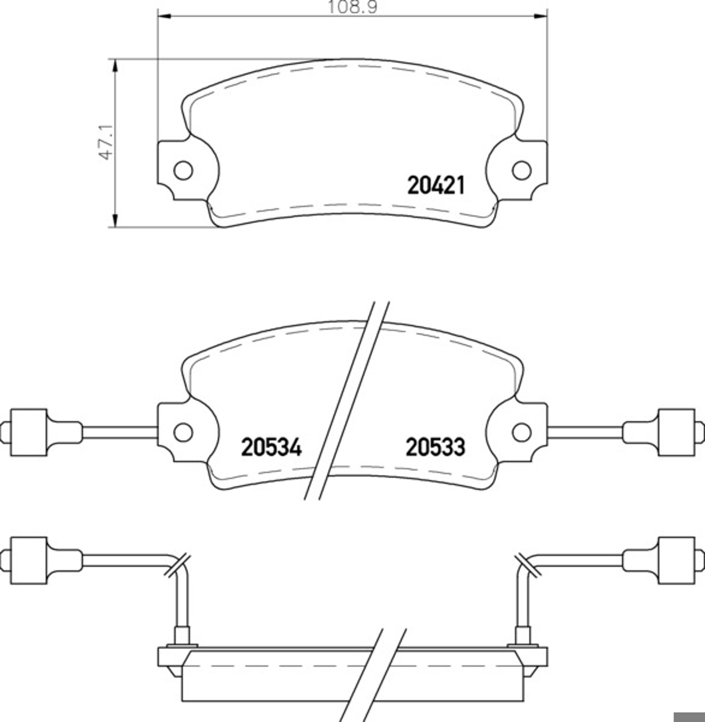 2042103 TEXTAR Колодки тормозные дисковые