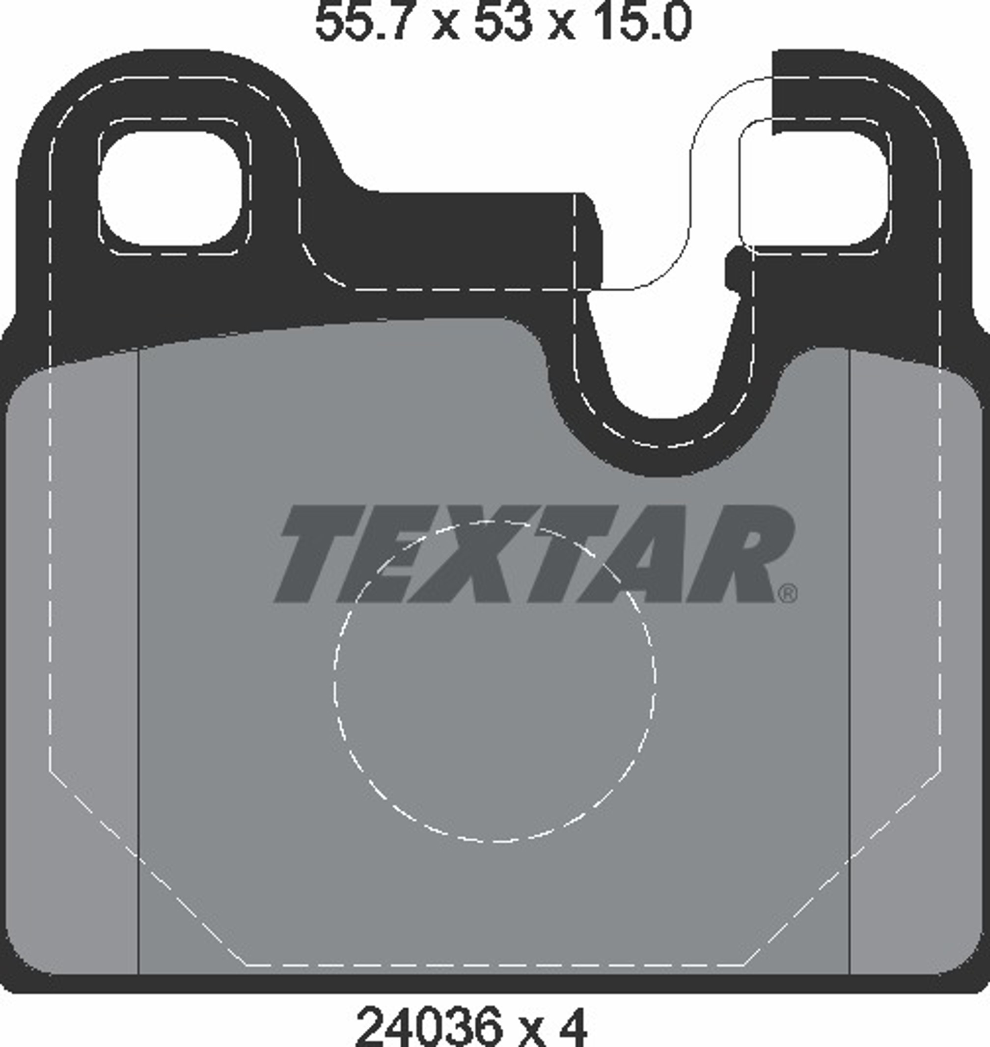 Колодки тормозные дисковые TEXTAR 2043602