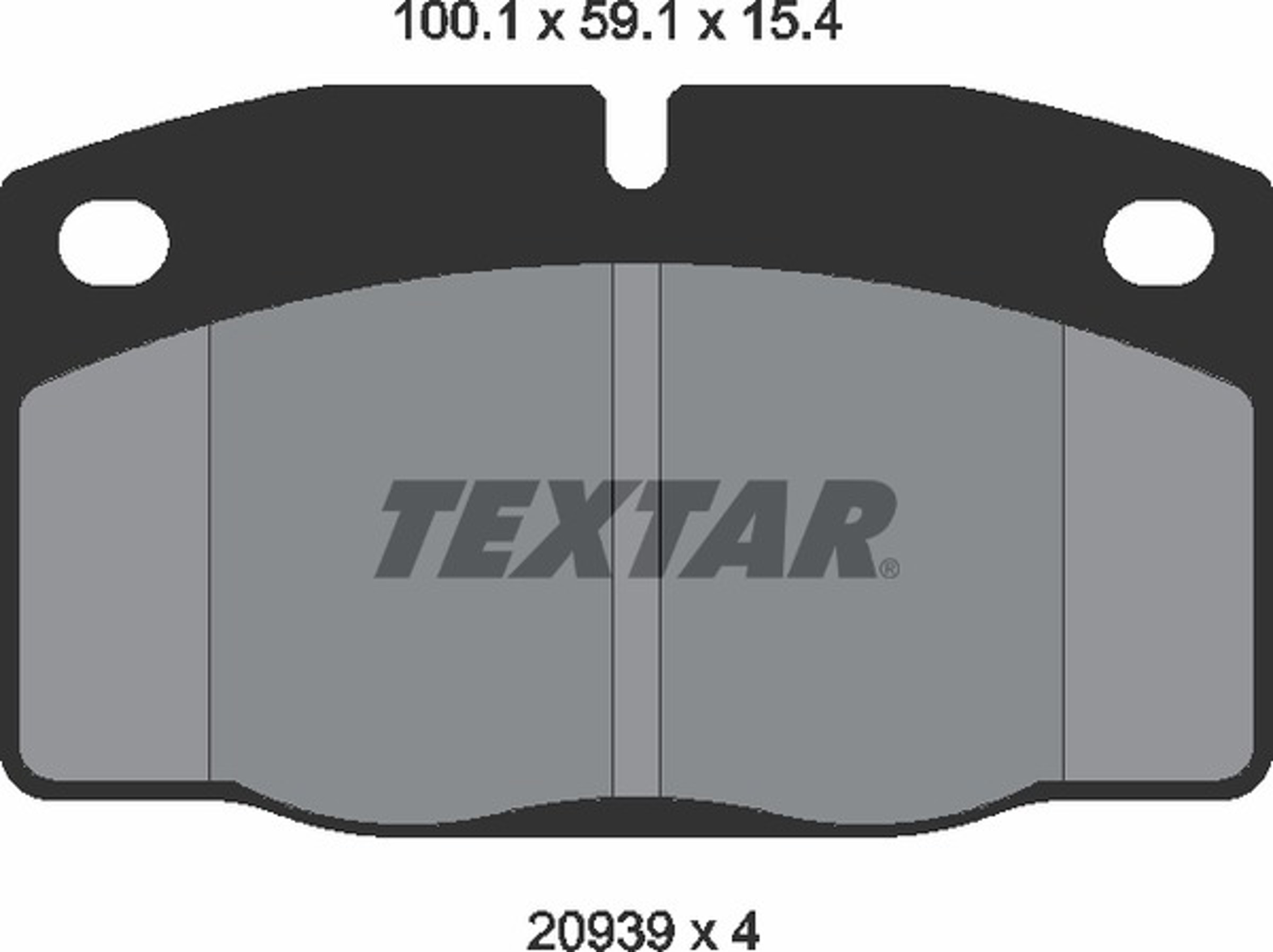 Колодки тормозные дисковые TEXTAR 2093903