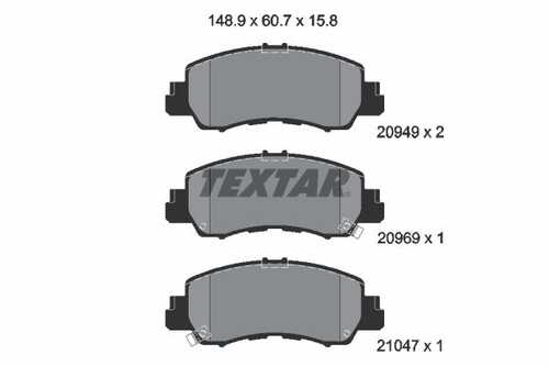 2094901 автозапчасть TEXTAR 2094901