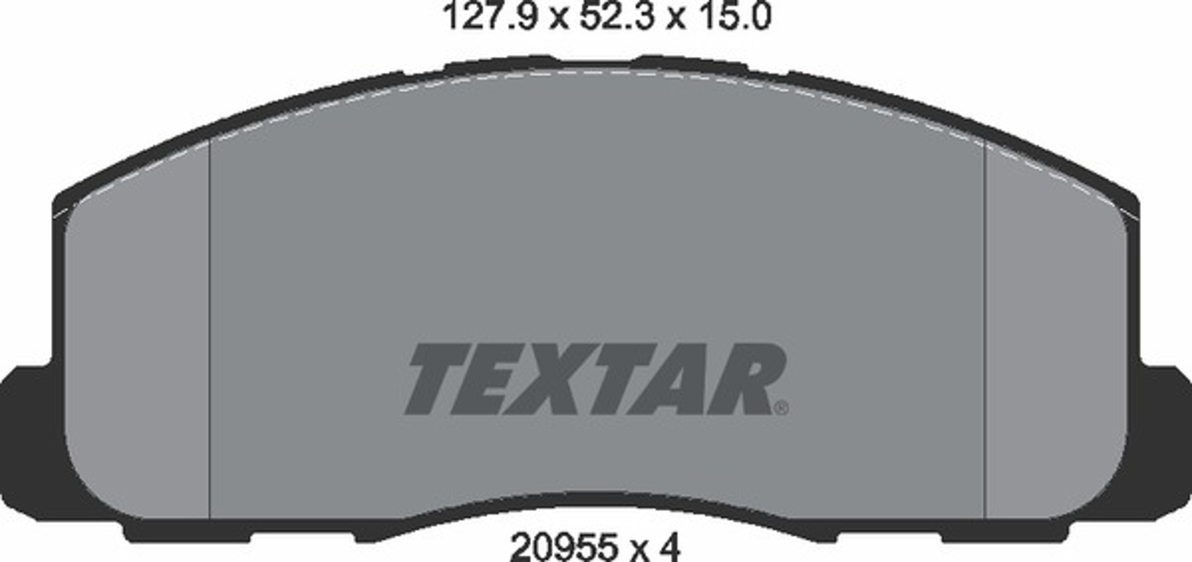 Колодки тормозные дисковые TEXTAR 2095501