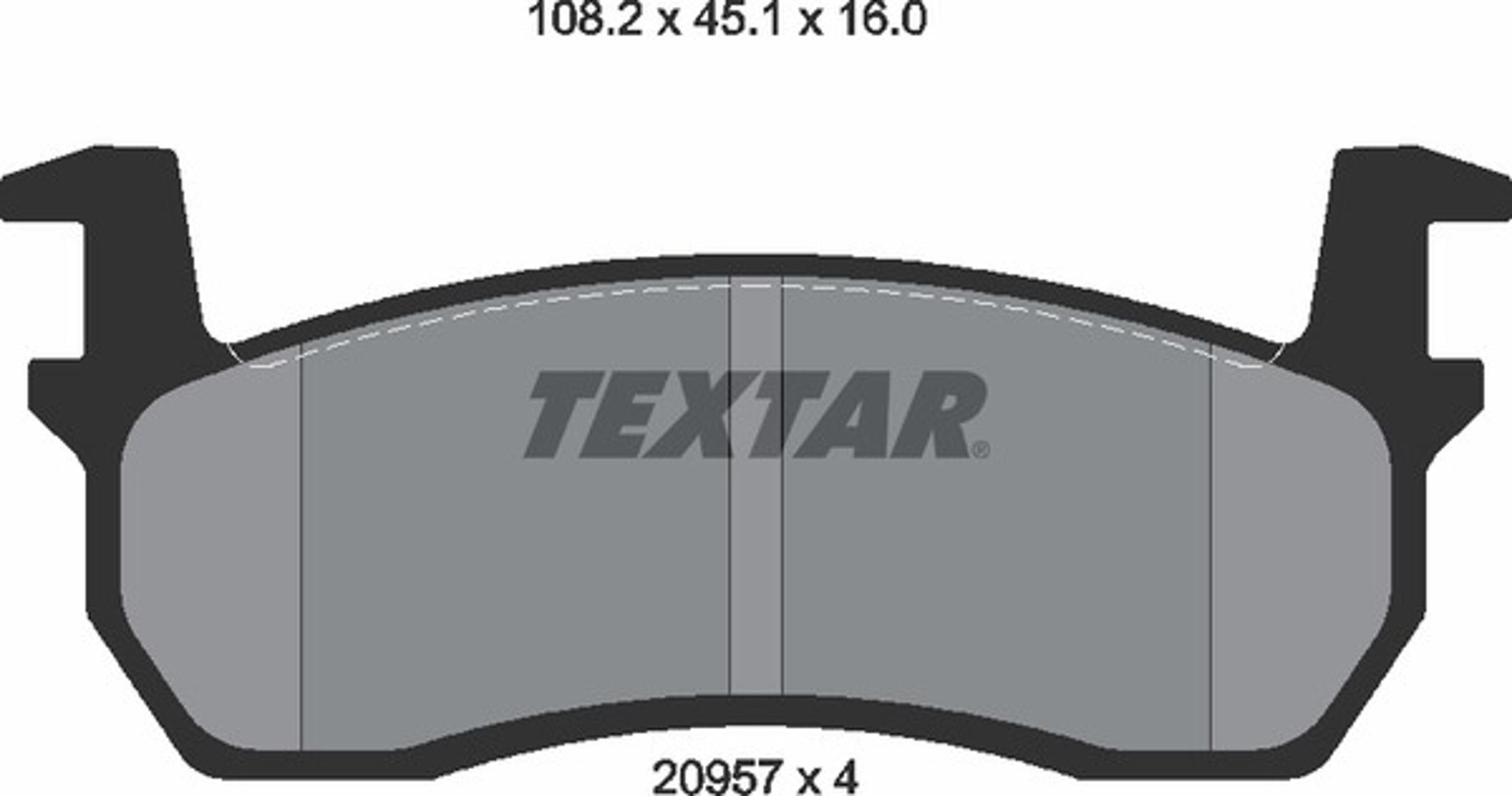 Колодки тормозные дисковые TEXTAR 2095701
