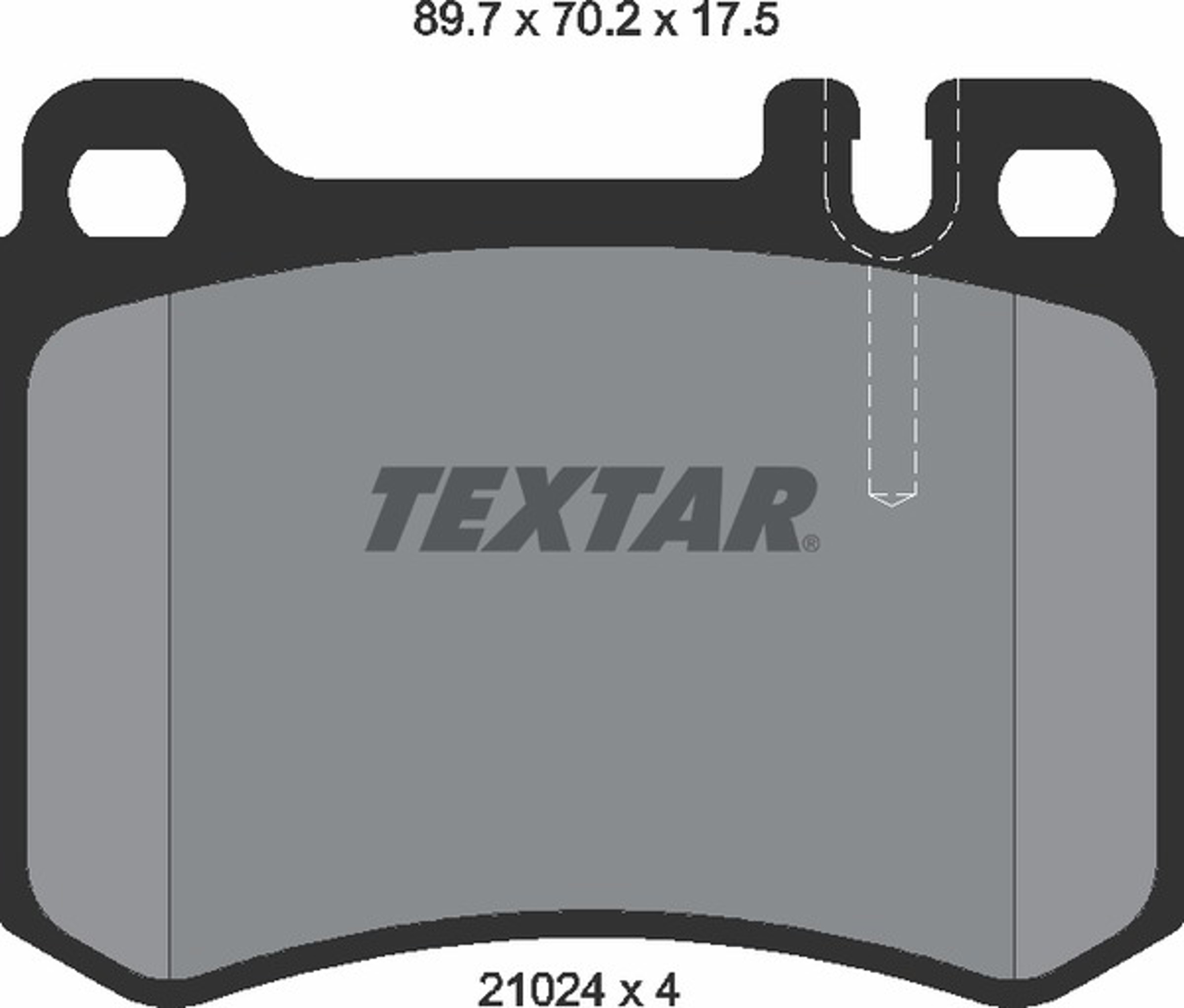 Колодки тормозные дисковые TEXTAR 2102404
