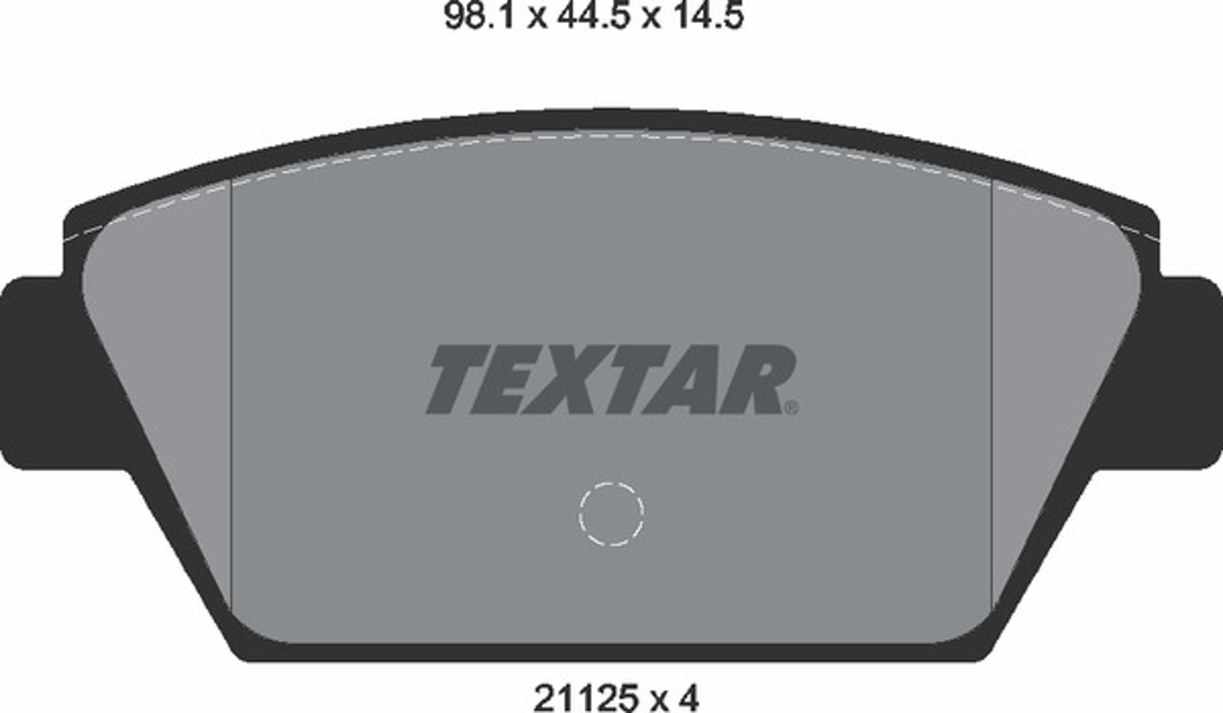 Колодки тормозные дисковые TEXTAR 2112503