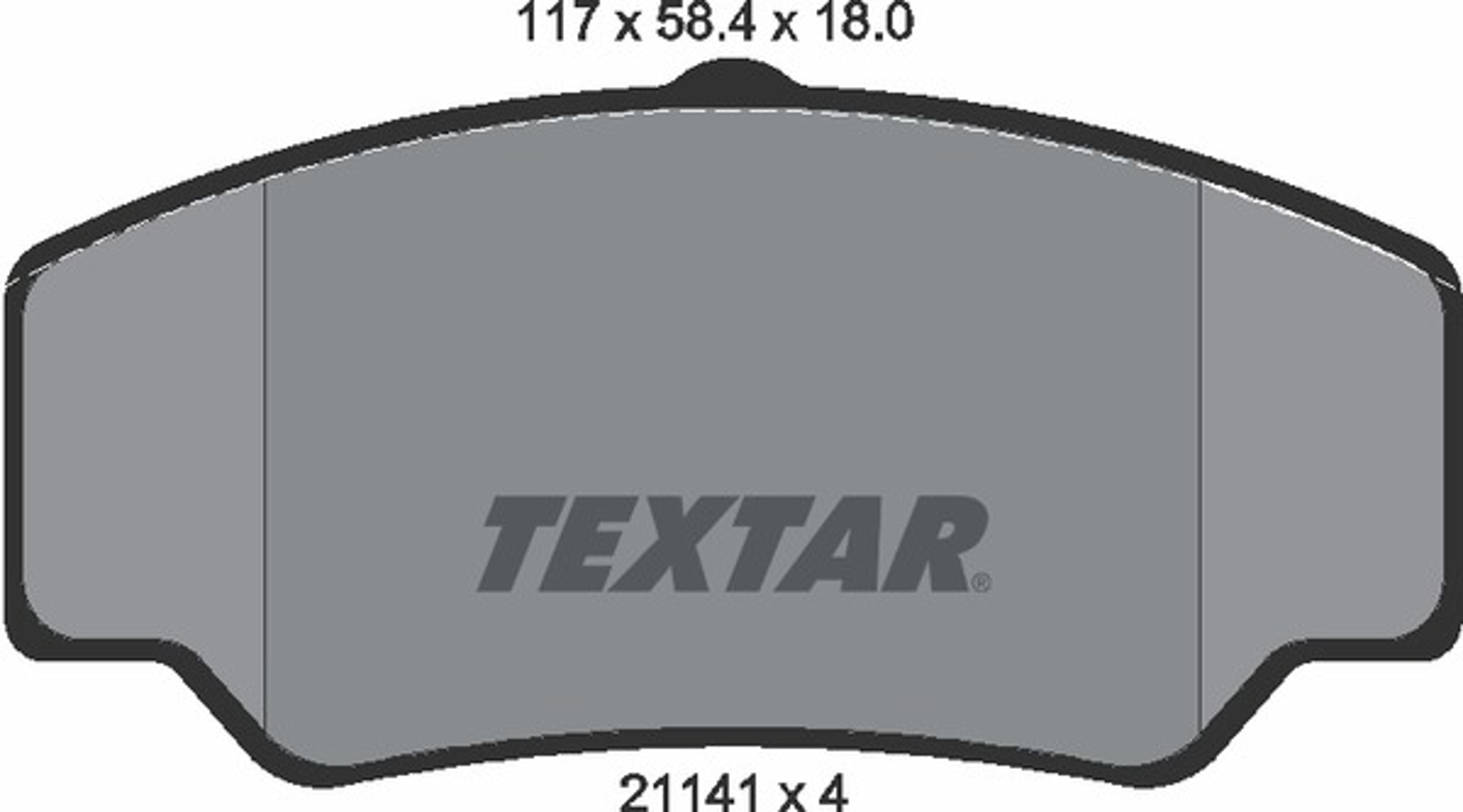 Колодки тормозные дисковые TEXTAR 2114103