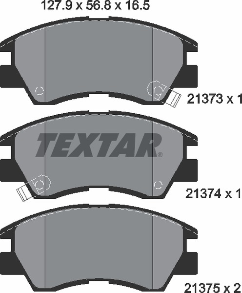 Тормозные колодки TEXTAR 2137301