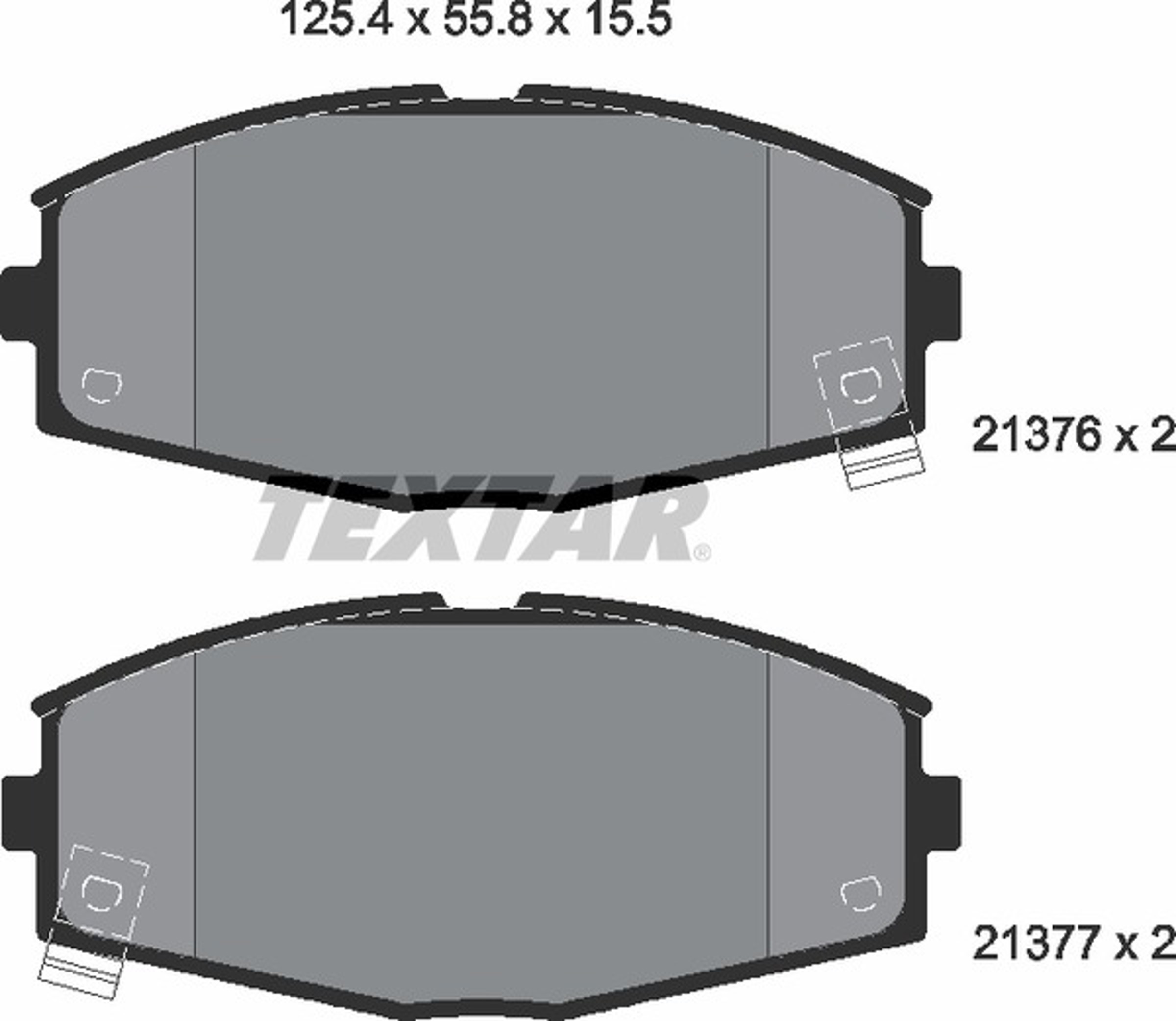 2137601 TEXTAR Колодки тормозные дисковые