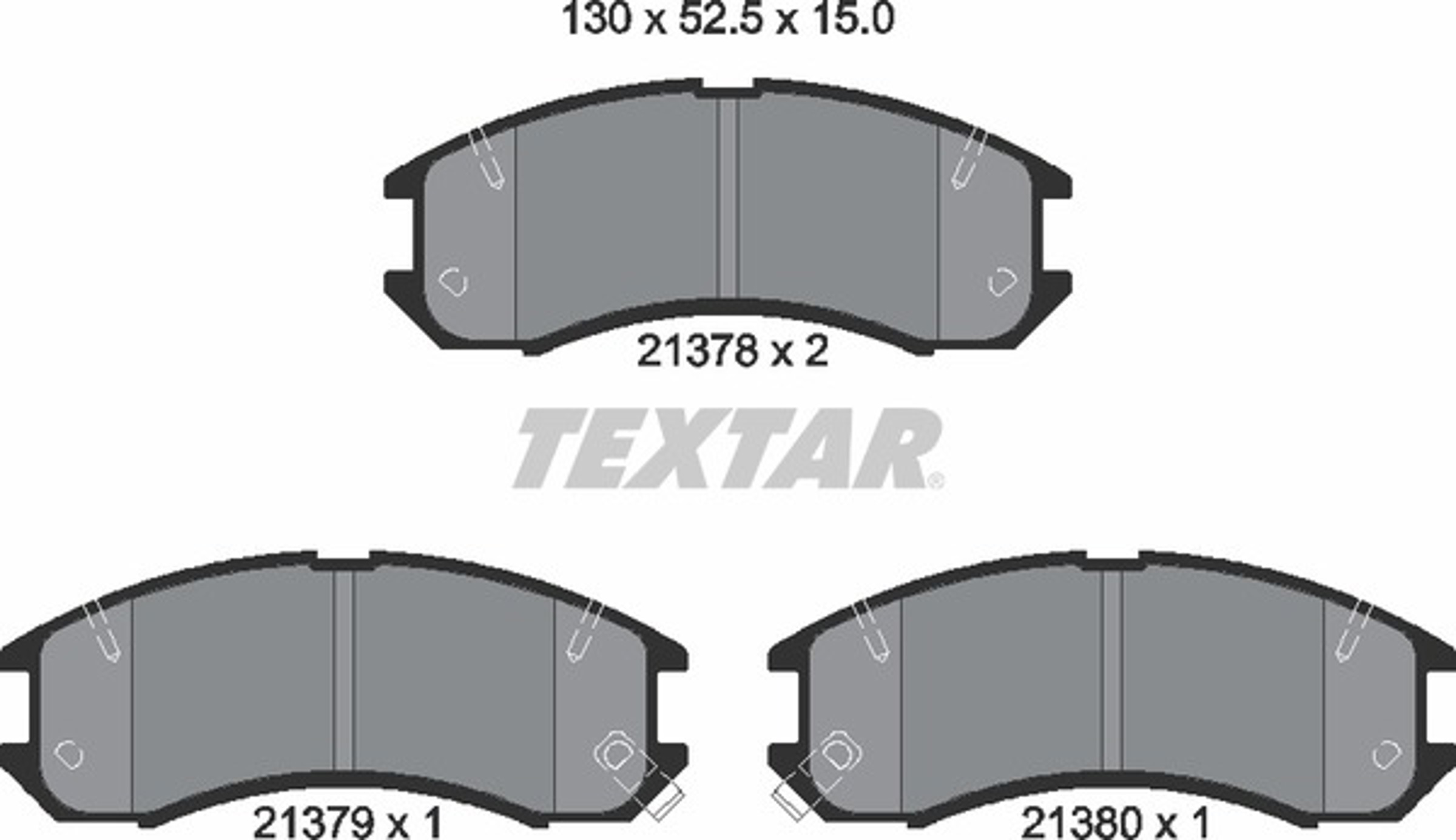 2137801 TEXTAR Колодки тормозные дисковые