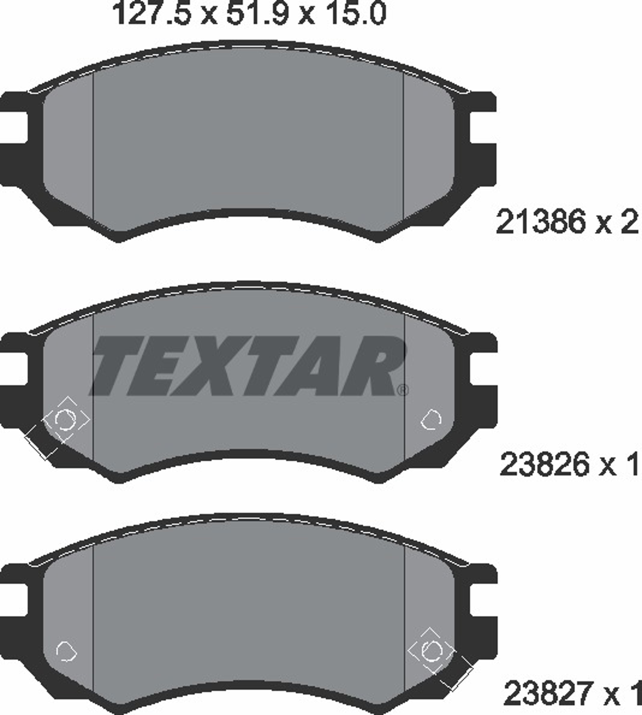 Колодки тормозные дисковые TEXTAR 2138604