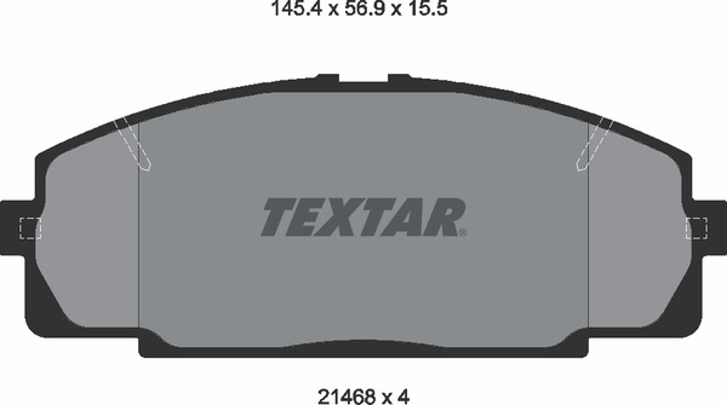 Колодки тормозные дисковые TEXTAR 2146801