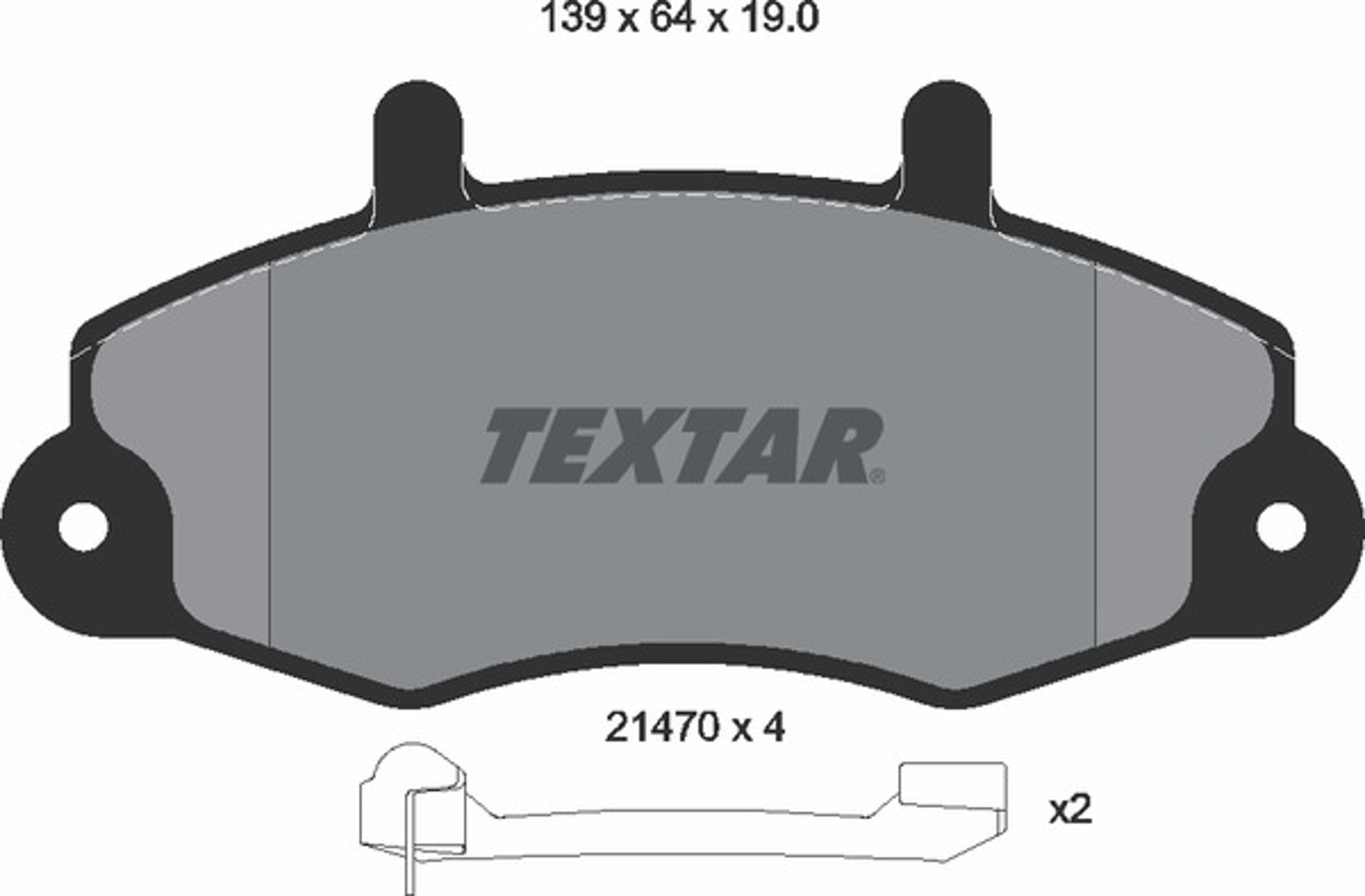 Колодки тормозные дисковые TEXTAR 2147002