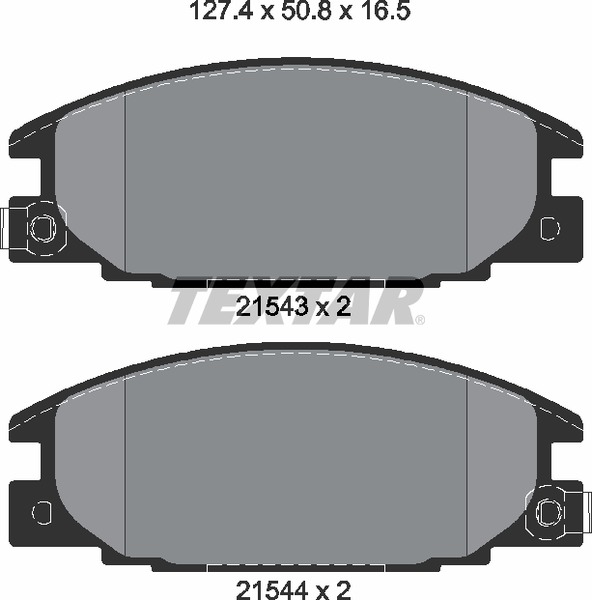 2154302 TEXTAR Тормозные колодки