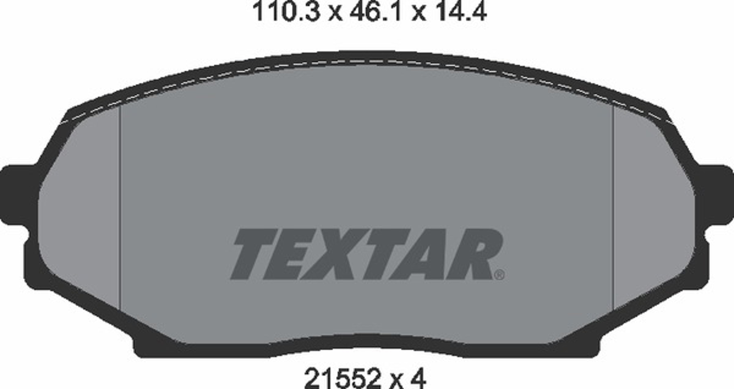 Колодки тормозные дисковые TEXTAR 2155202