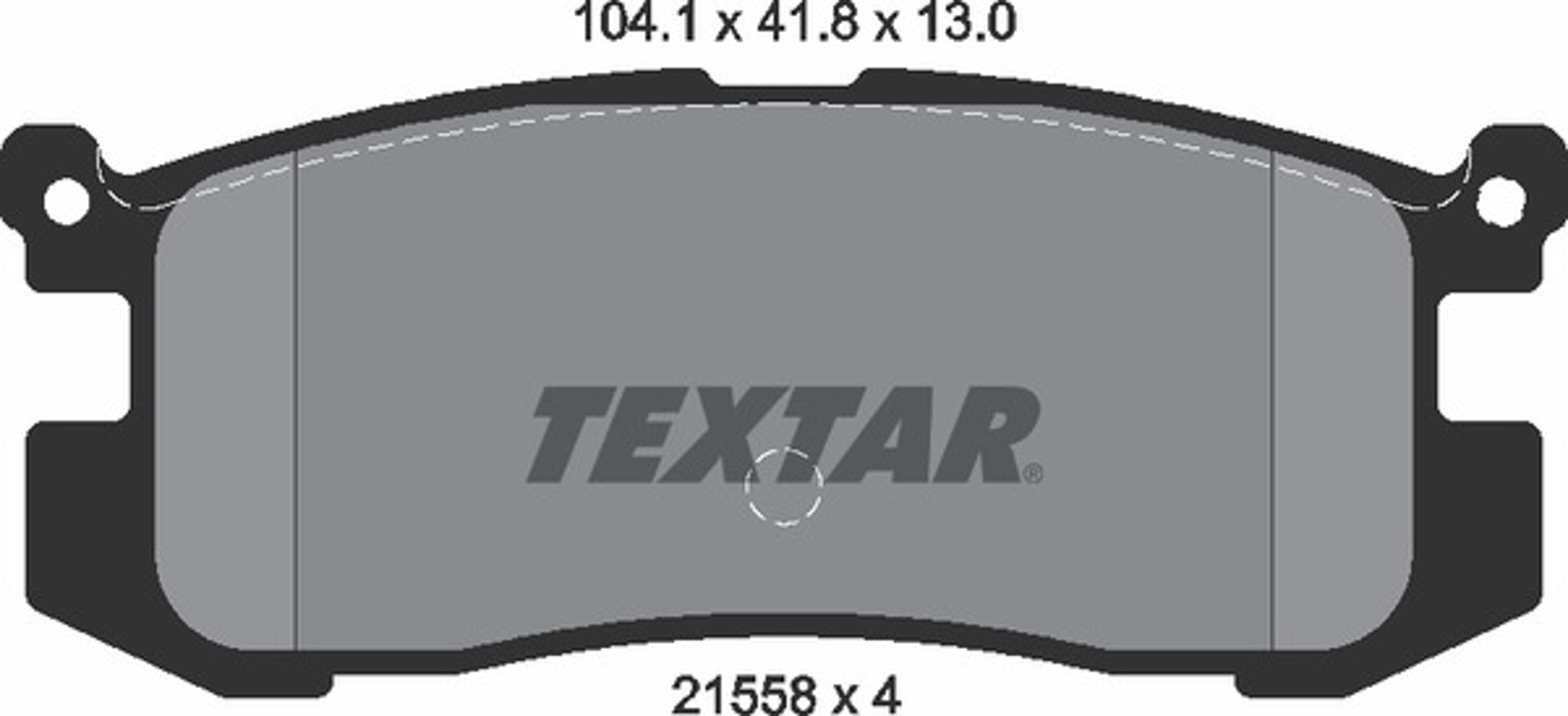 Колодки тормозные дисковые TEXTAR 2155801