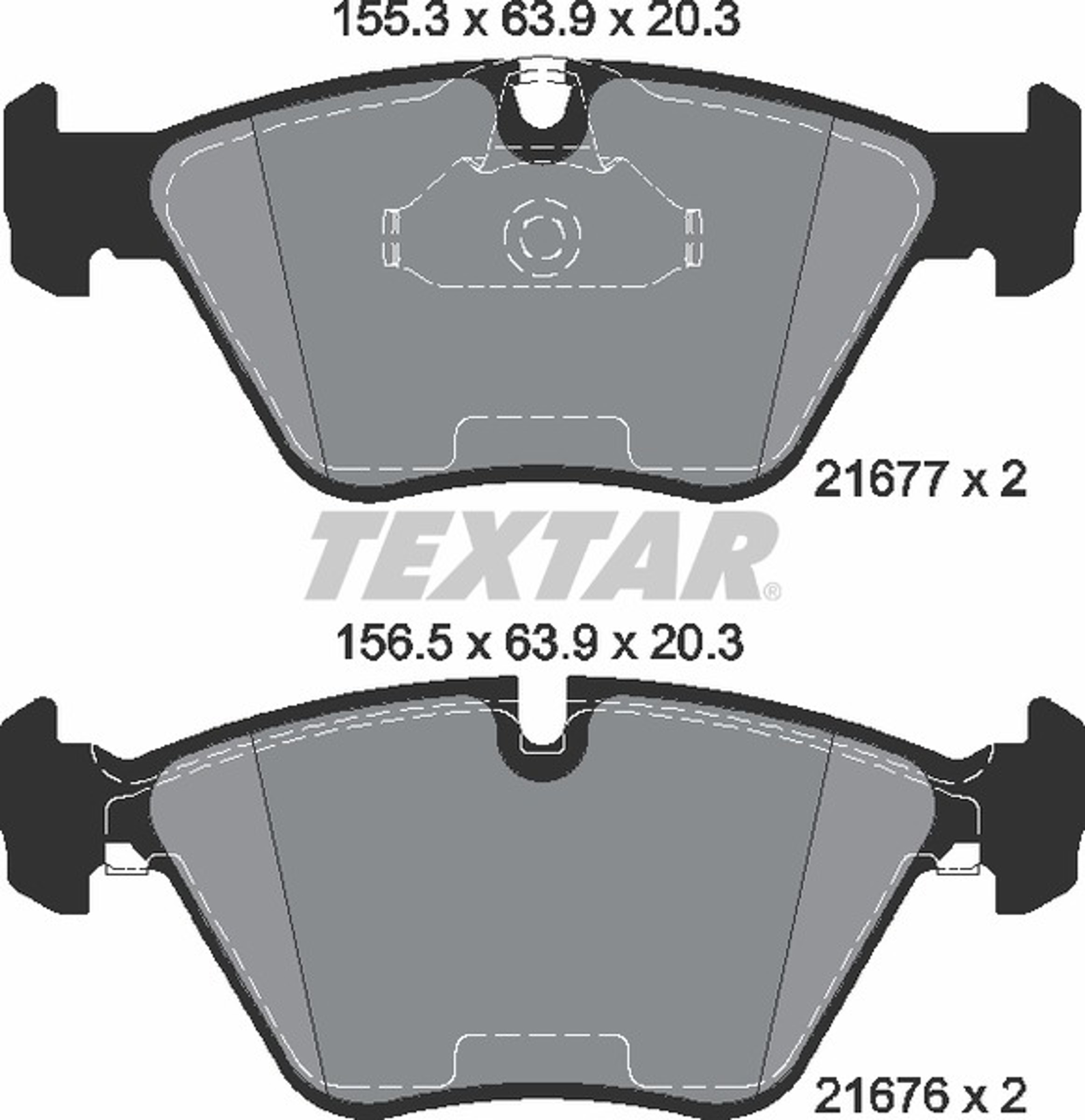 2167781 TEXTAR Колодки тормозные дисковые