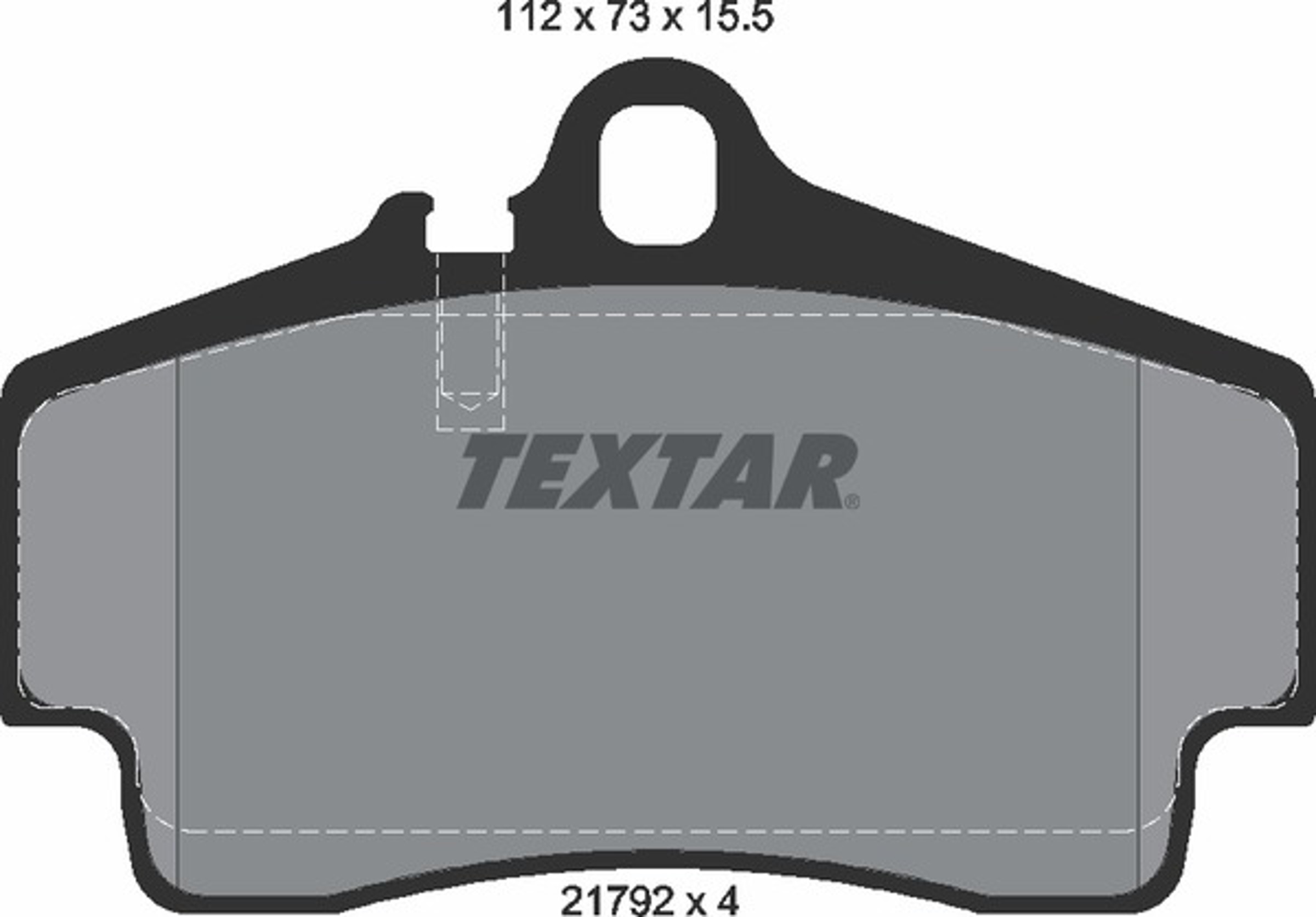 Колодки тормозные дисковые TEXTAR 2179203