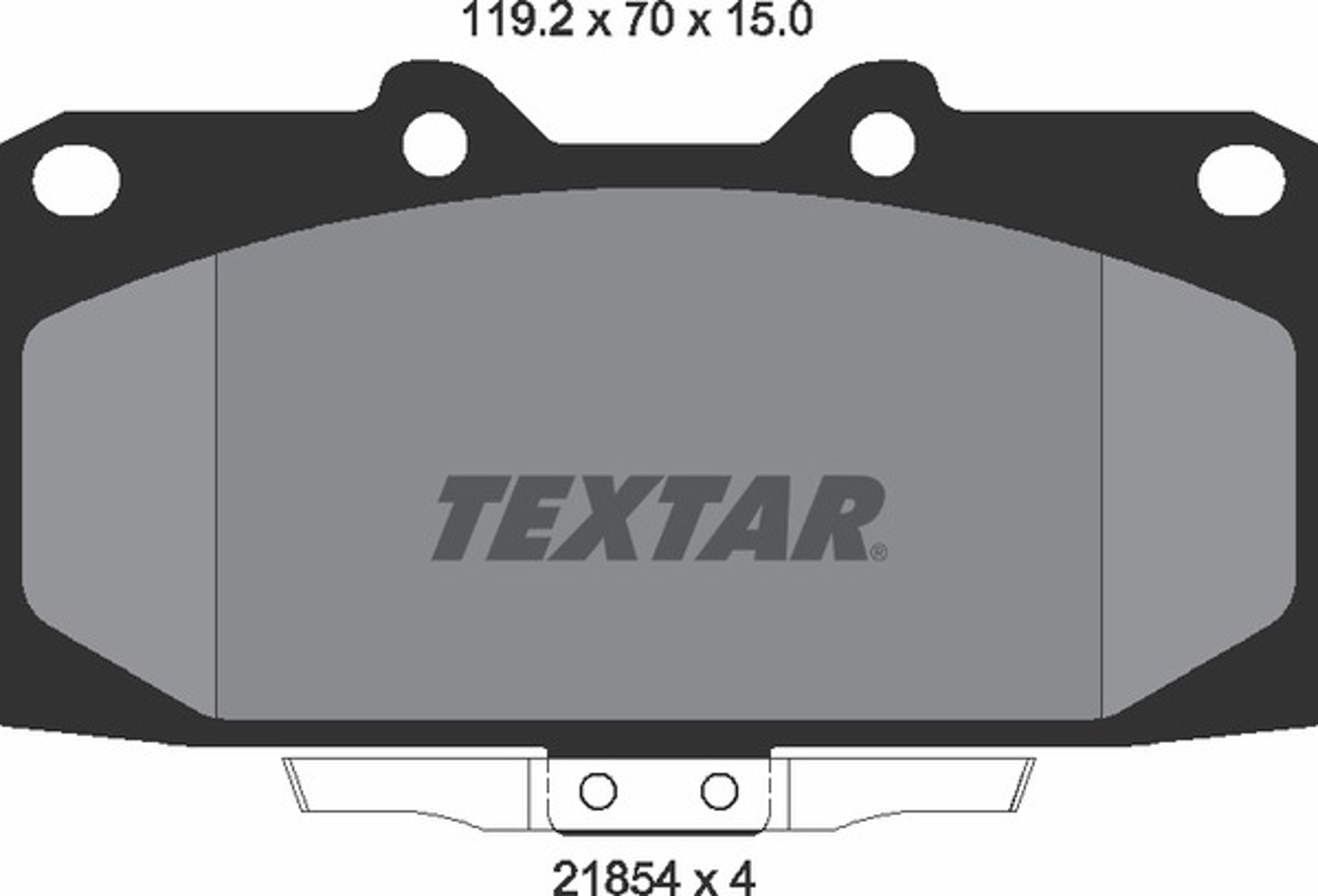 Колодки тормозные дисковые TEXTAR 2185401