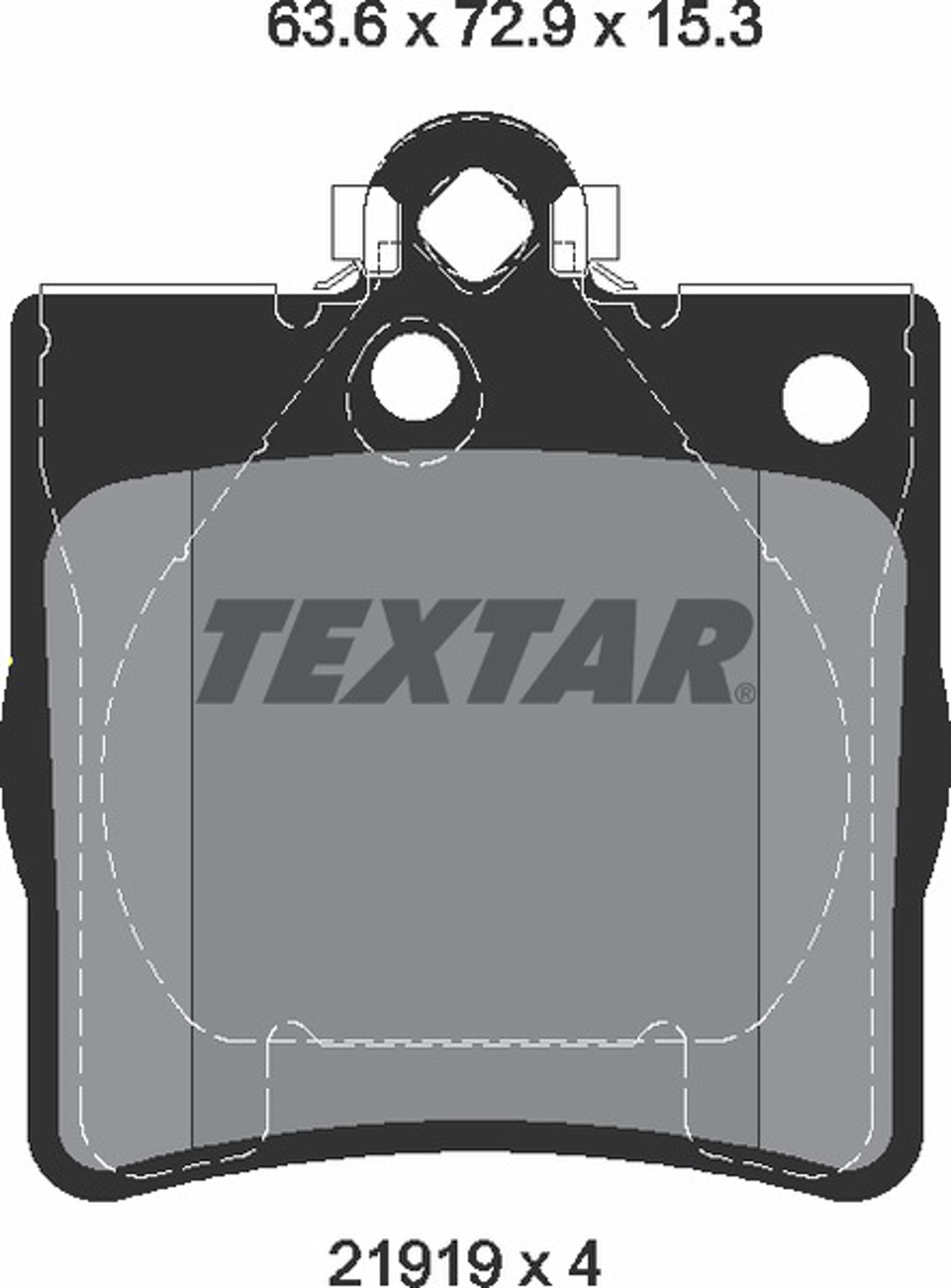 Колодки тормозные дисковые TEXTAR 2191981
