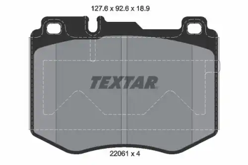 Тормозные колодки TEXTAR 2206101