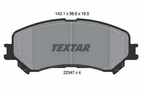 Тормозные колодки TEXTAR 2234701