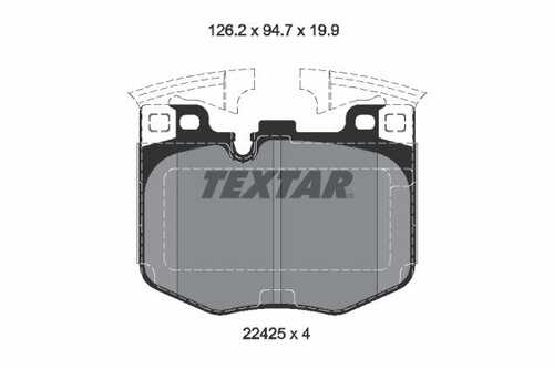 Тормозные колодки TEXTAR 2242501