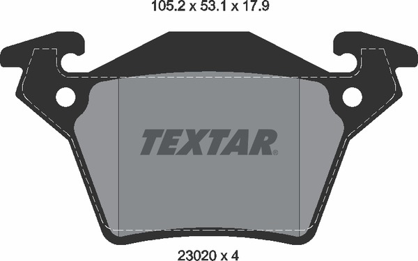 2302001 TEXTAR Тормозные колодки