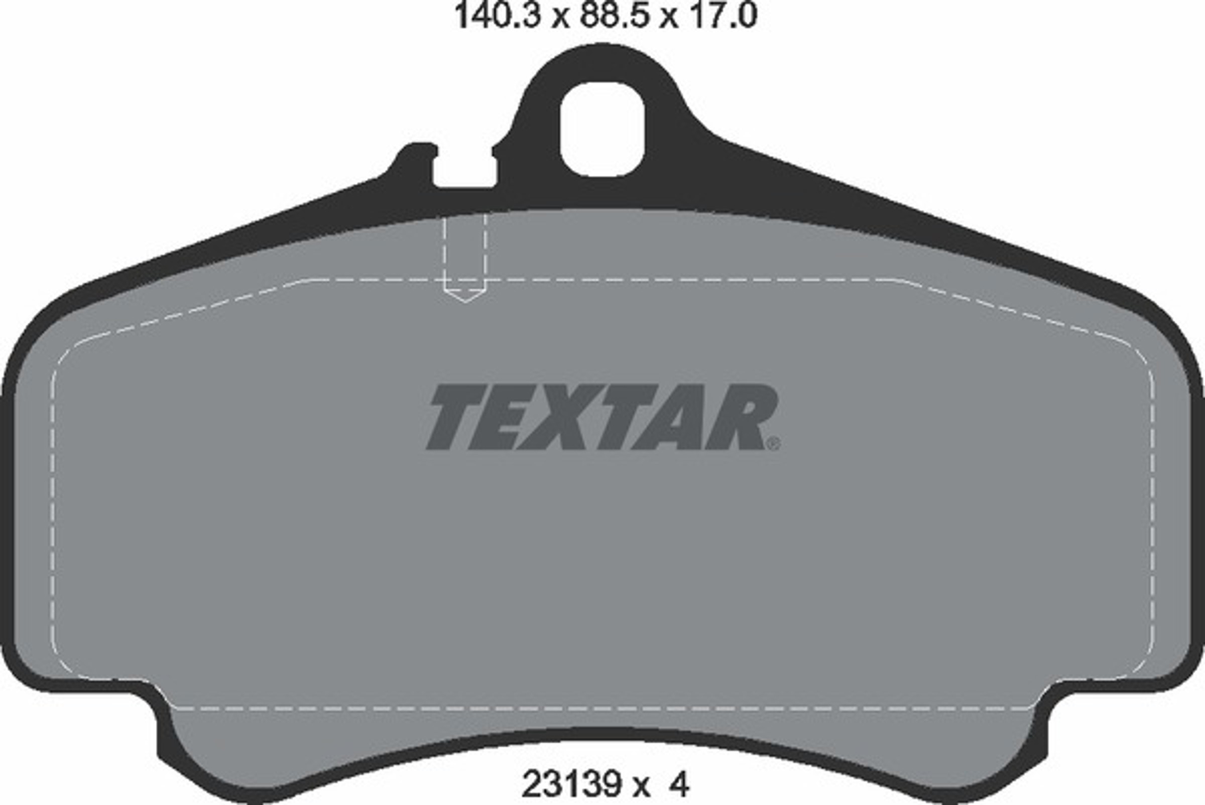 Колодки тормозные дисковые TEXTAR 2313901