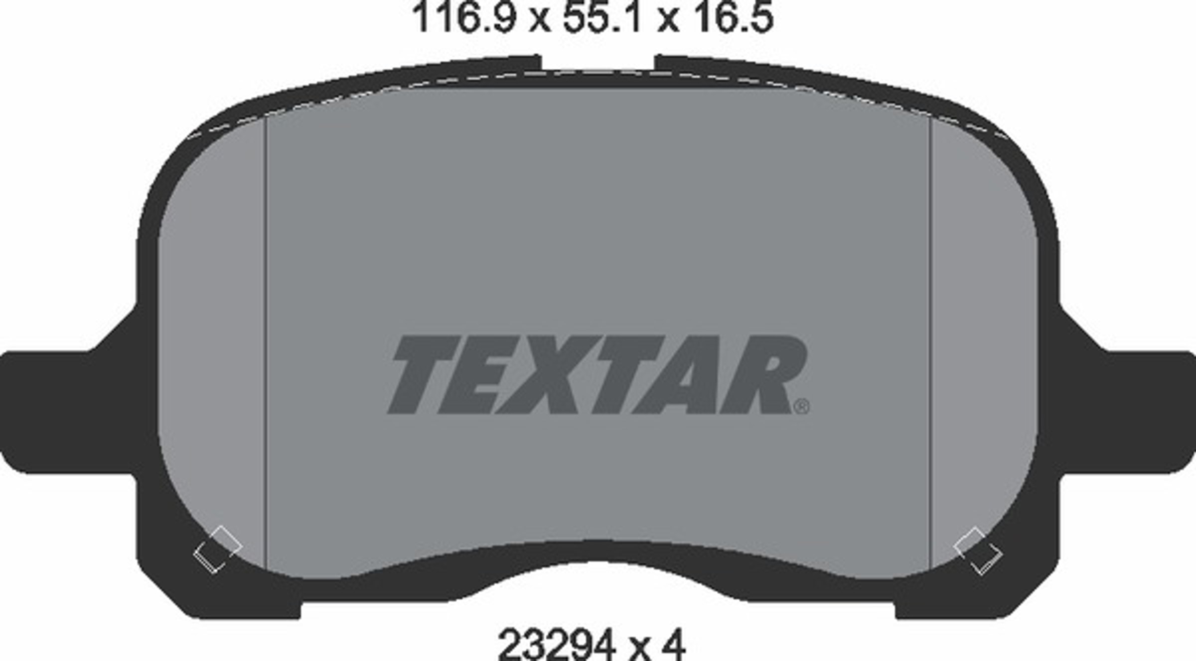 Колодки тормозные дисковые TEXTAR 2329402