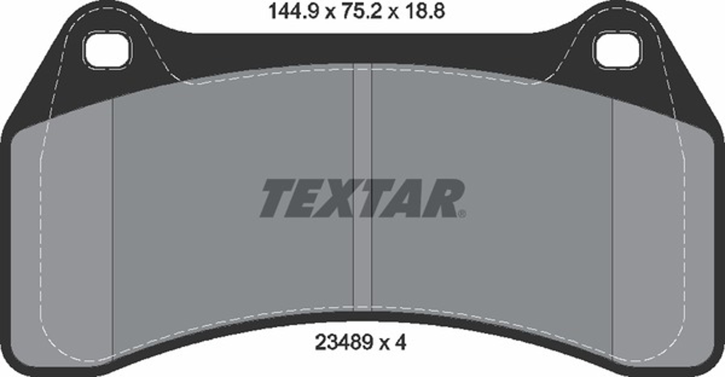 Колодки тормозные дисковые TEXTAR 2348901