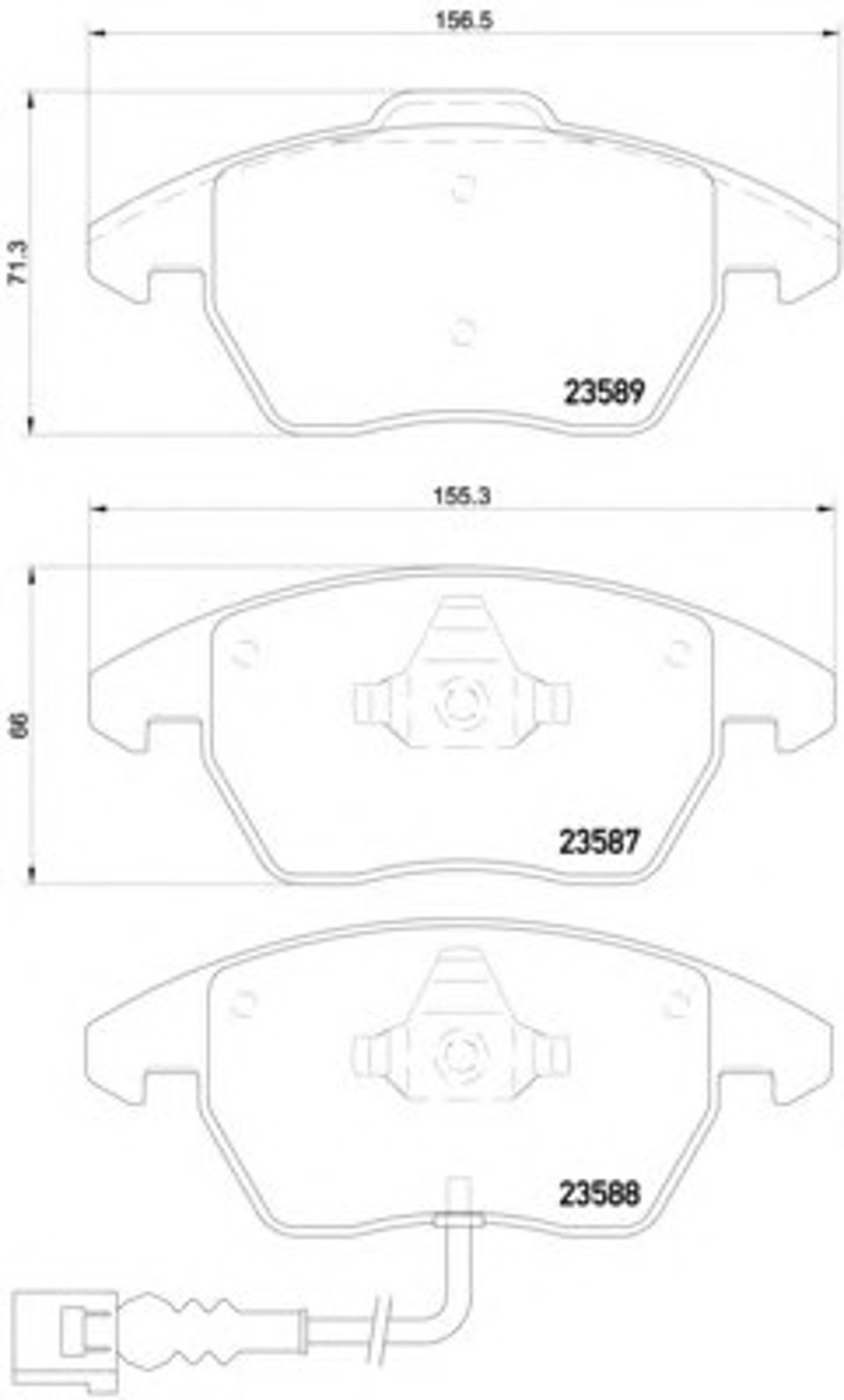 Колодки тормозные дисковые TEXTAR 2358781