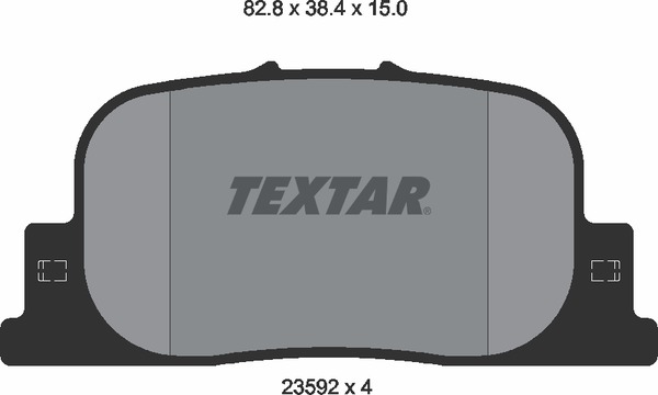 Комплект тормозных колодок дискового тормоза TEXTAR 2359201