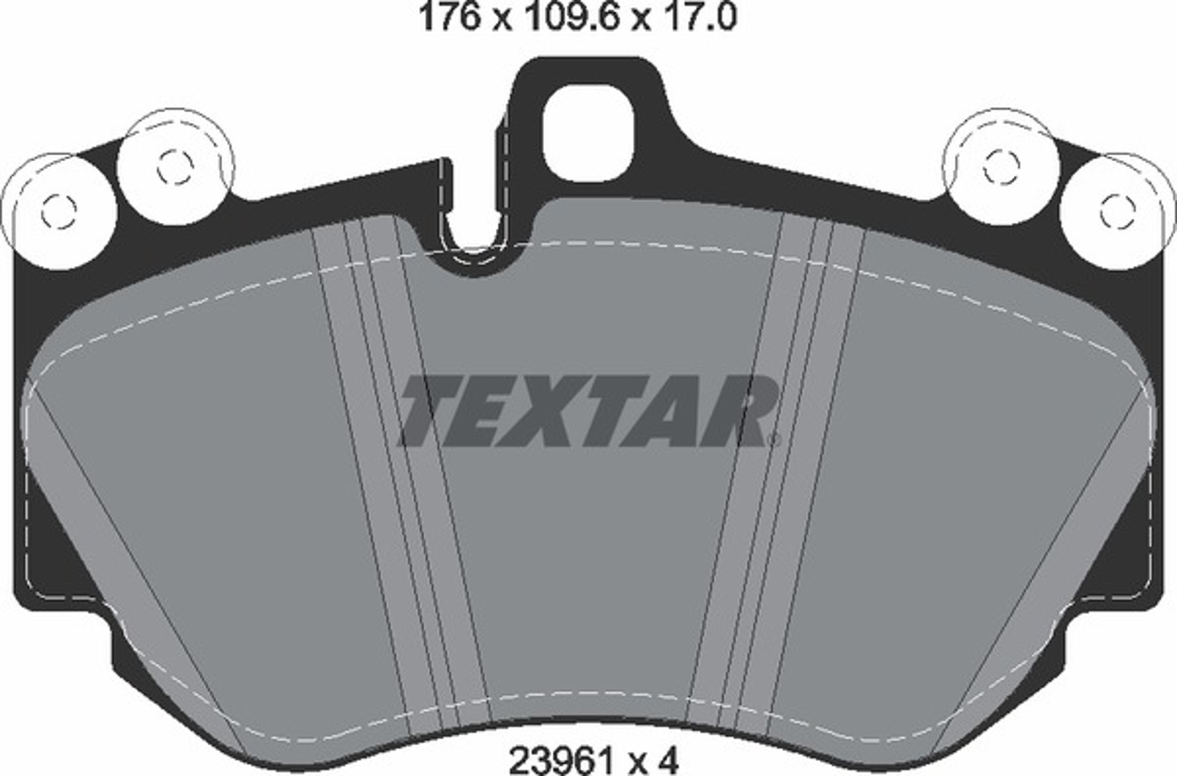 Колодки тормозные дисковые TEXTAR 2396101