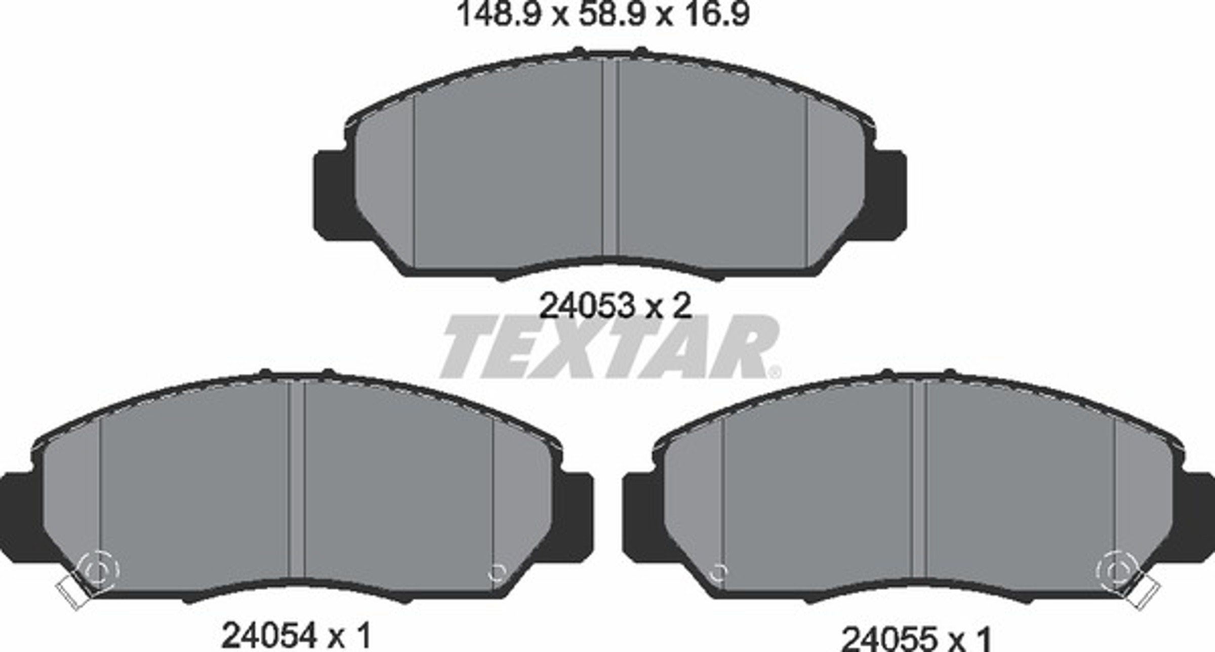 2405301 TEXTAR Колодки тормозные дисковые