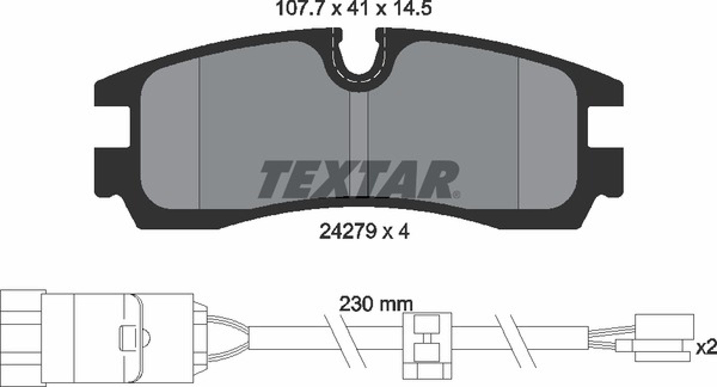 Колодки тормозные дисковые TEXTAR 2427901