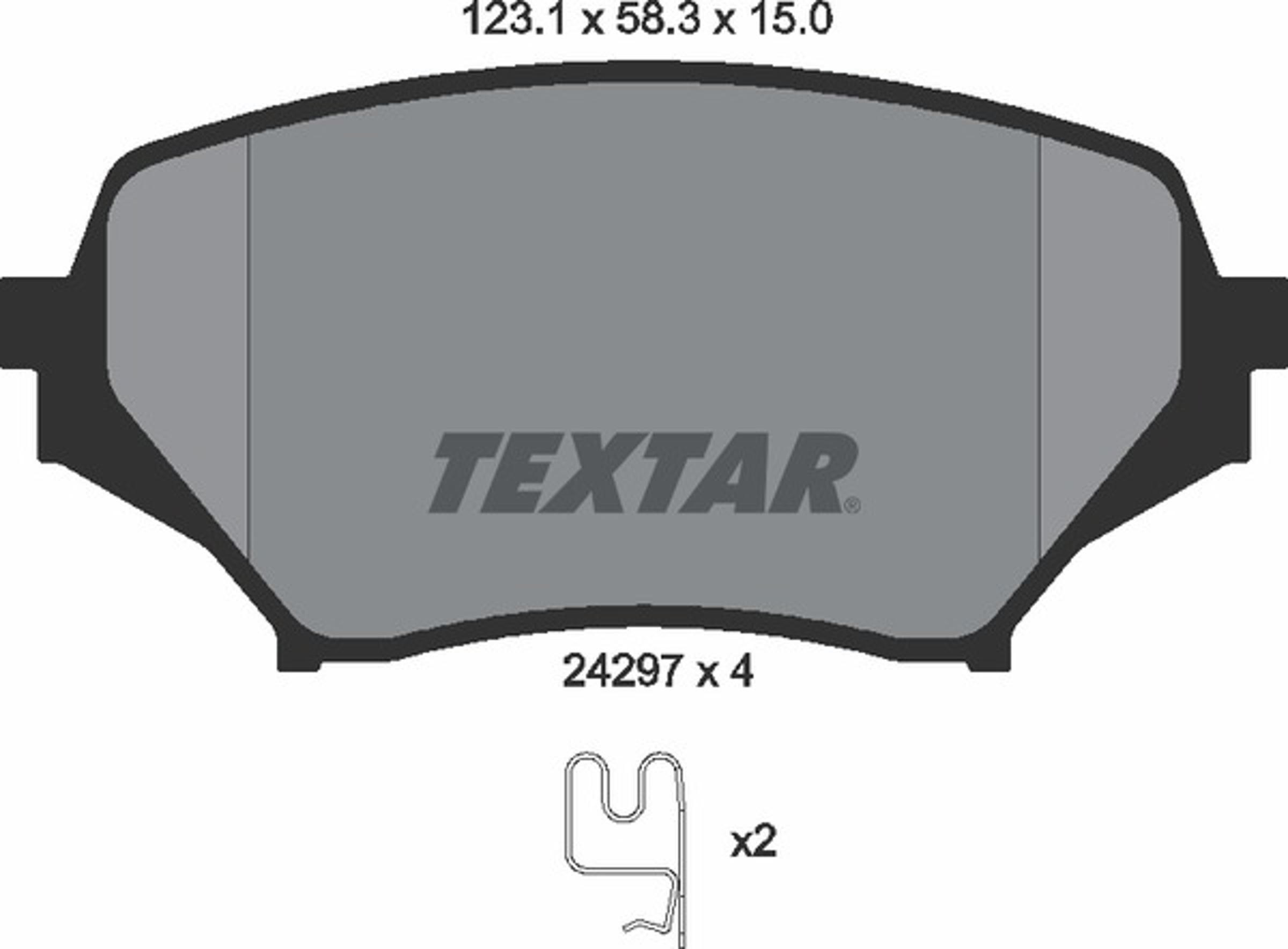 Колодки тормозные дисковые TEXTAR 2429701