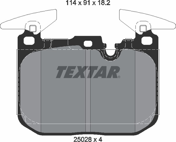 Тормозные колодки TEXTAR 2502801