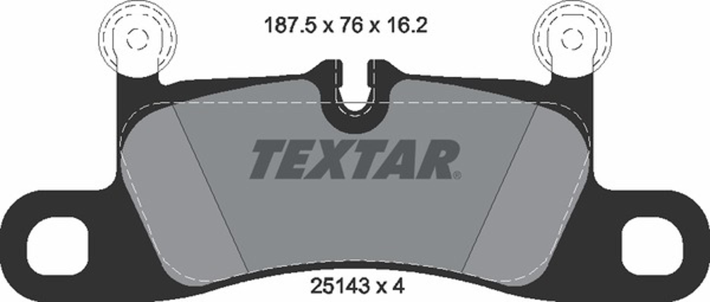 Колодки тормозные дисковые TEXTAR 2514301